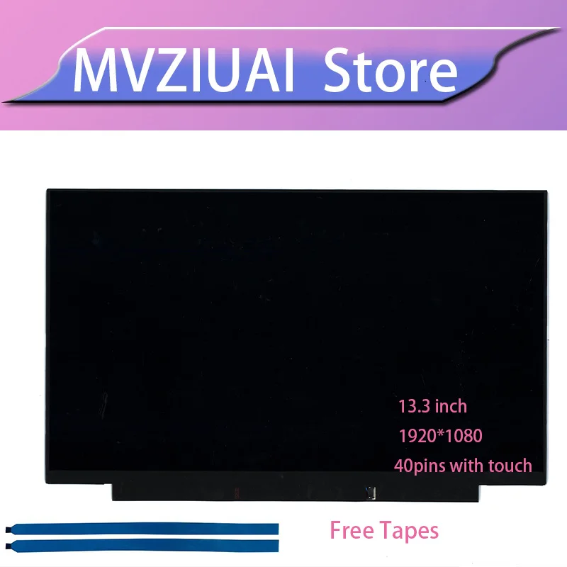 

13,3 дюймовый сенсорный ЖК-экран для ноутбука B133HAK02.2 R133NWF4 R5 для Lenovo ThinkPad X13 20T2, 20T3 20UF, 20UG 40pin eDP 02HL707 5D10Z90312