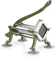 Star Foodservice 42306 Commercial Grade French Fry Cutter with Suction Feet, 3/8", Green 1