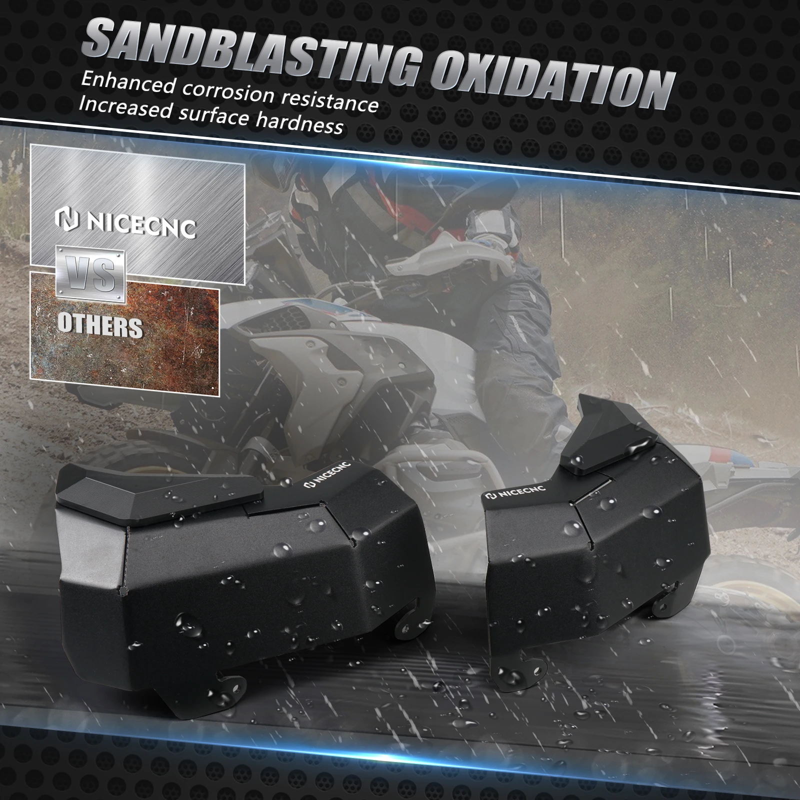 Protezioni Testata Cilindro Per BMW R1250GS | Alluminio Per Avventure Off-Road