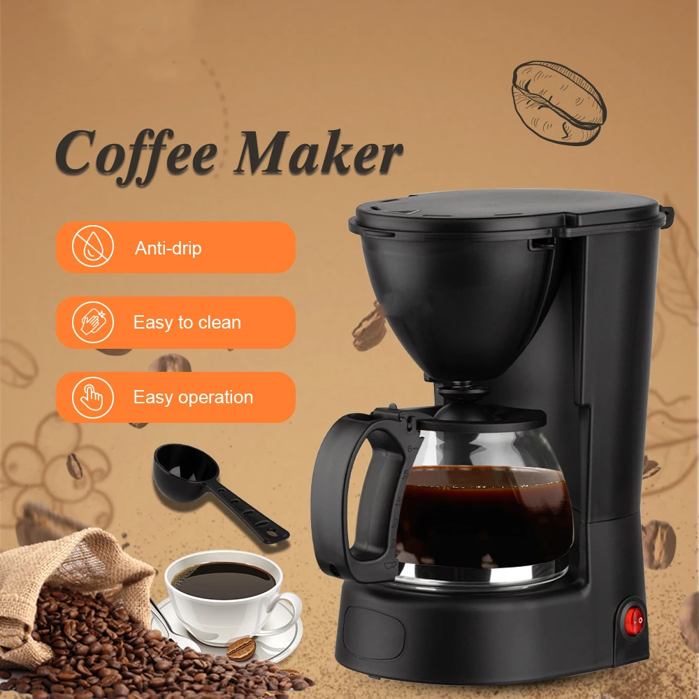 

Coffee machine drip filter insulation American office tea maker home espresso machine semi-automatic coffee moka pot