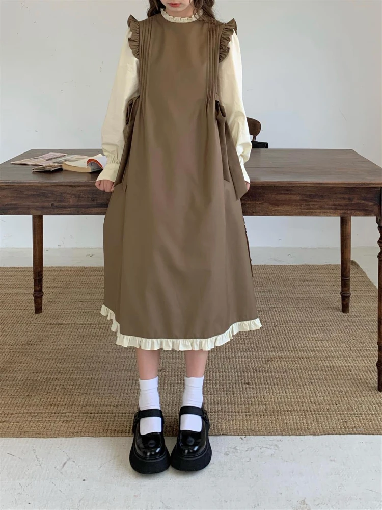 knee length dresses for ladies Women's Chunky Knitted High Polar Neck Long Balloon Sleeve Baggy Oversized  Winter Jumper Dress