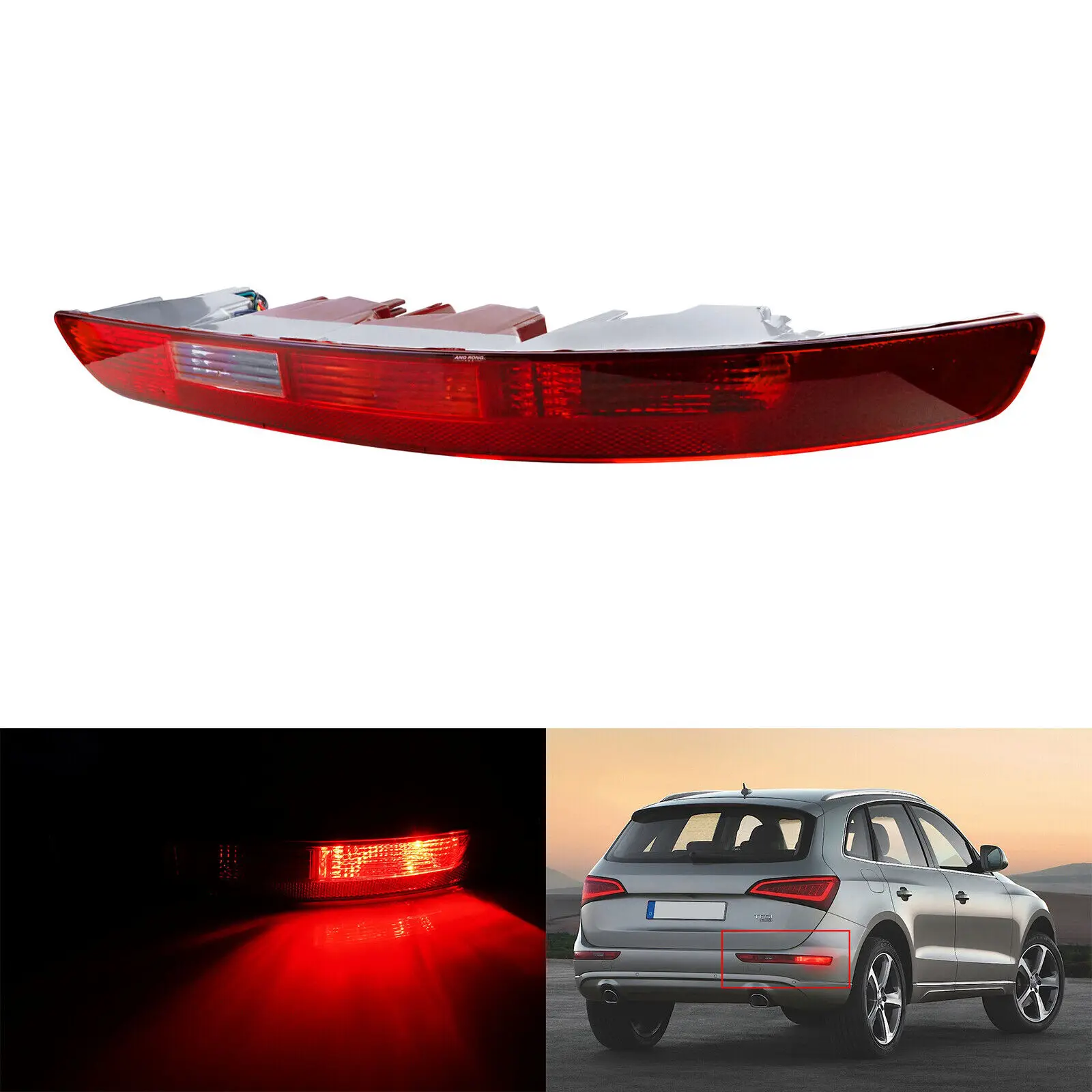 1 paraurti posteriore riflettore stop freno retromarcia fendinebbia destro per Audi Q5 8RB 08-17 - immagine 6