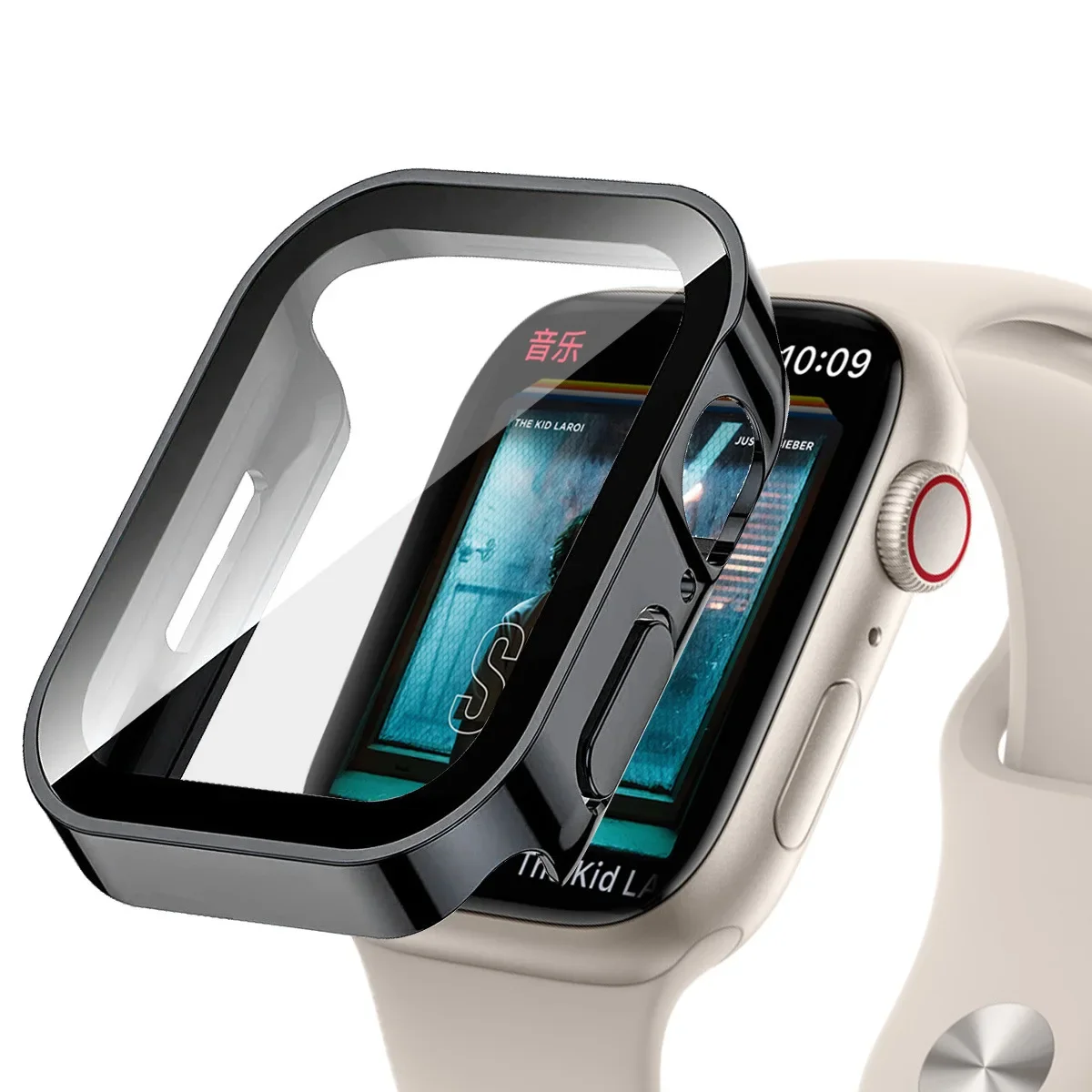 Premium Waterproof Glass Case with Hard PC Bumper & Screen Protector