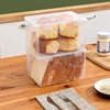 Airtight Bread Storage Containers Bread Storage Box Reusable Loaf Cake Clear Bread Dispenser Freshest Bread Bin 4