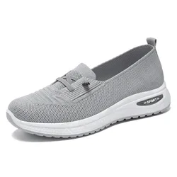 Women's Breathable Mesh Chunky Sole Casual Sneakers with Free Shipping - 38 (Gray)