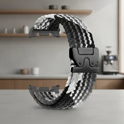 Braided Parachute Buckle Strap with Correa Bracelet - Watch 8 Classic (Black Clever Color)