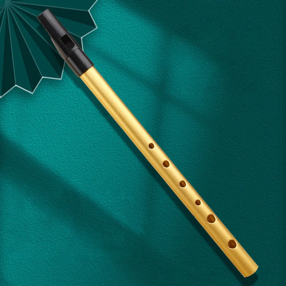 C/D Key 6 Holes Irish Whistle Flute Whistle Flute with Dustproof Bag Musical Instruments Metal Ireland for Christmas Gifts