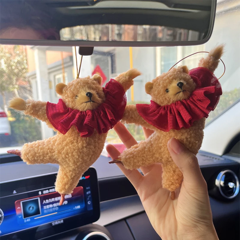 Cute Boston Ballet Bear Nutcracker Car Hanger Handmade Kawai Plush Stuffed Teddy  Bear Doll Bag Pendant Gifts For Girls Kids Toys - AliExpress