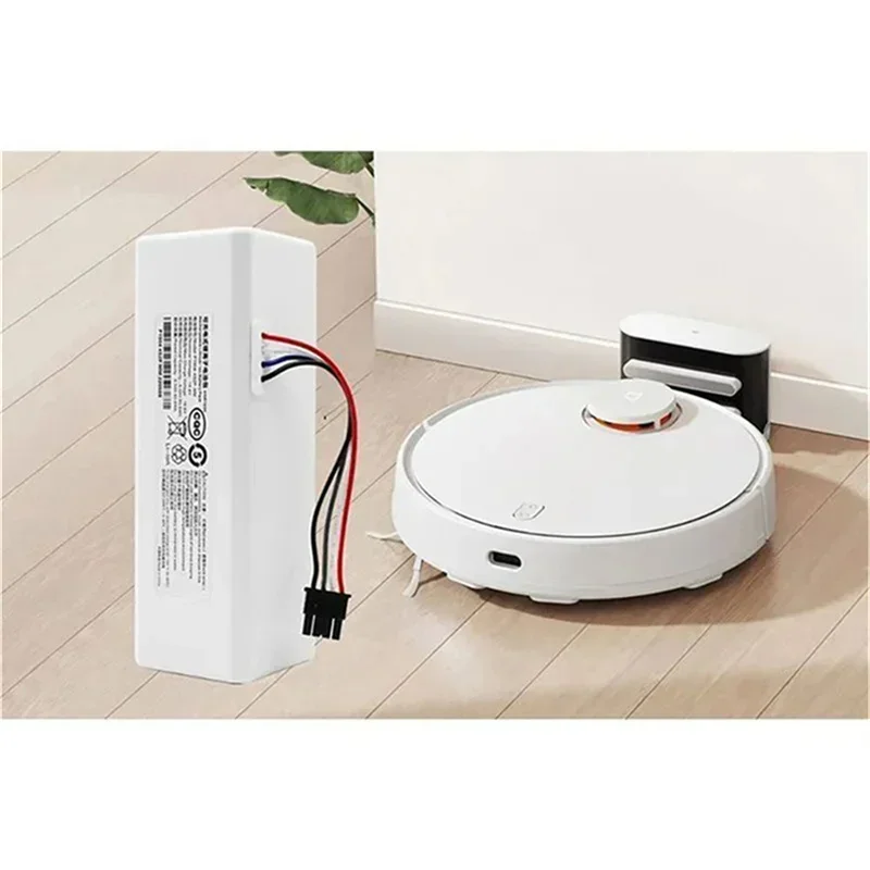 Battery for Xiaomi Mijia 1C STYTJ01ZHM 14.4V 12800mAHP1904-4S1P-MM Robot Vacuum Cleaner Mop Cleaner Accessories Parts, rechargeable battery, vacuum cleaner battery