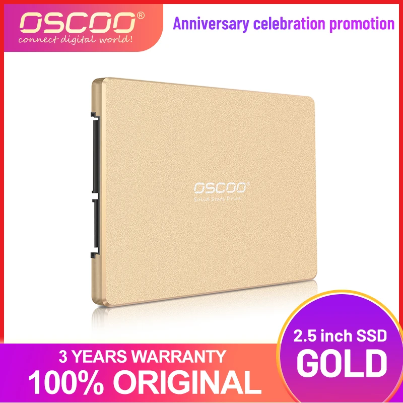 OSCOO оригинальный MLC 2 5 дюйма SATA3 64 Гб 128 ГБ 256 512 SSD жесткий диск для настольного