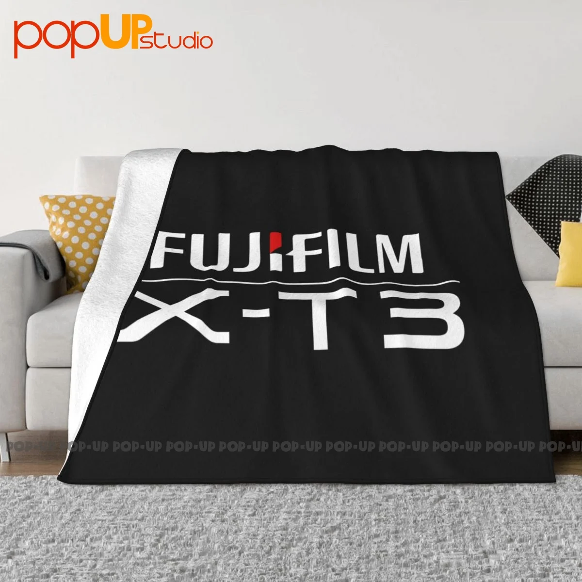 Fujifilm Xt 3 Mirrorless Camera Logo Coperta Casual Flanella Super Soft Cover Coperta Divano Decorativo