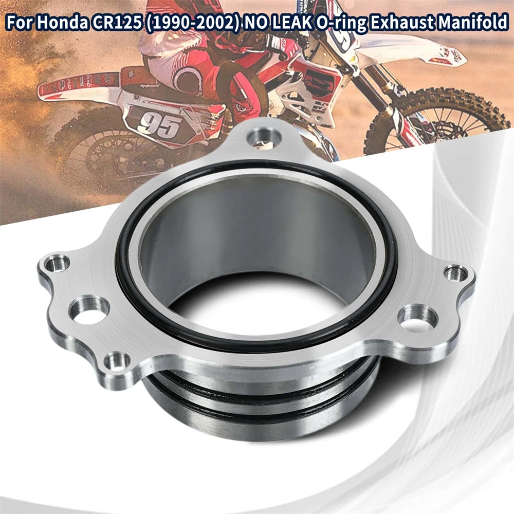 Coletor de escape Flange e Non-Leak O-Ring Rebuild Kit para Honda CR125 1990-2002, Motocicletas Peças de reposição, Hot Sale Acessórios