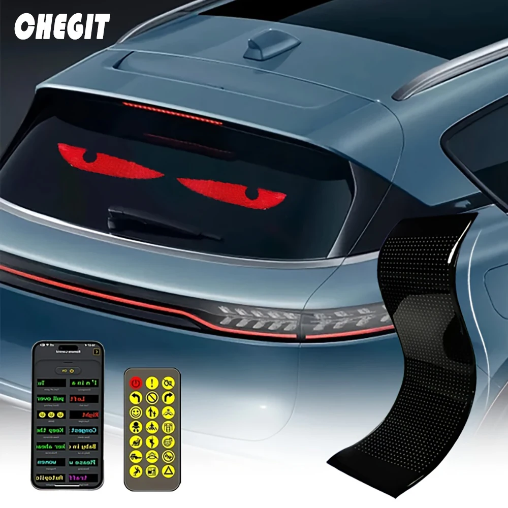 2 Stuks Demon Eyes DIY Programmeerbaar Flexibel LED-Display Voor Auto & Vrachtwagen - 173x70mm