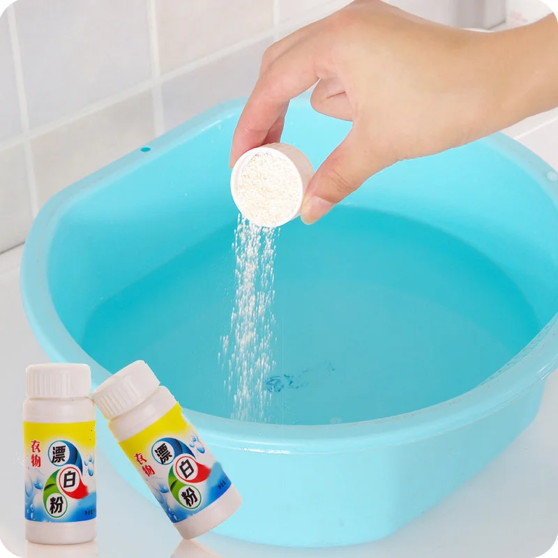 110g High-efficiency Clothing Trap Whitening Laundry Bleach Powder Active Whitener for Shoes Bleach Decontamination Care Agents