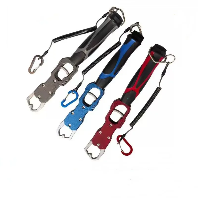 알루미늄 합금 물고기 제어용 펜치 낚시 장비 세트 경량 다기능 낚시 클램프 무게 측정 저울 포함