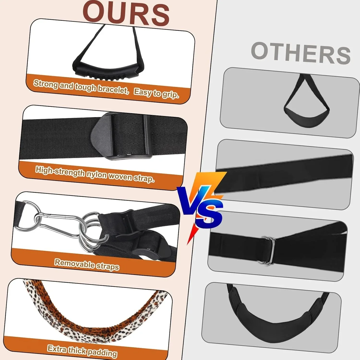 Door Sex Swing BDSM Leopard Padded Seat Hentai Sling Sex Game ACC Fetish Bondage Erotic Balance Toy for Couple Furniture