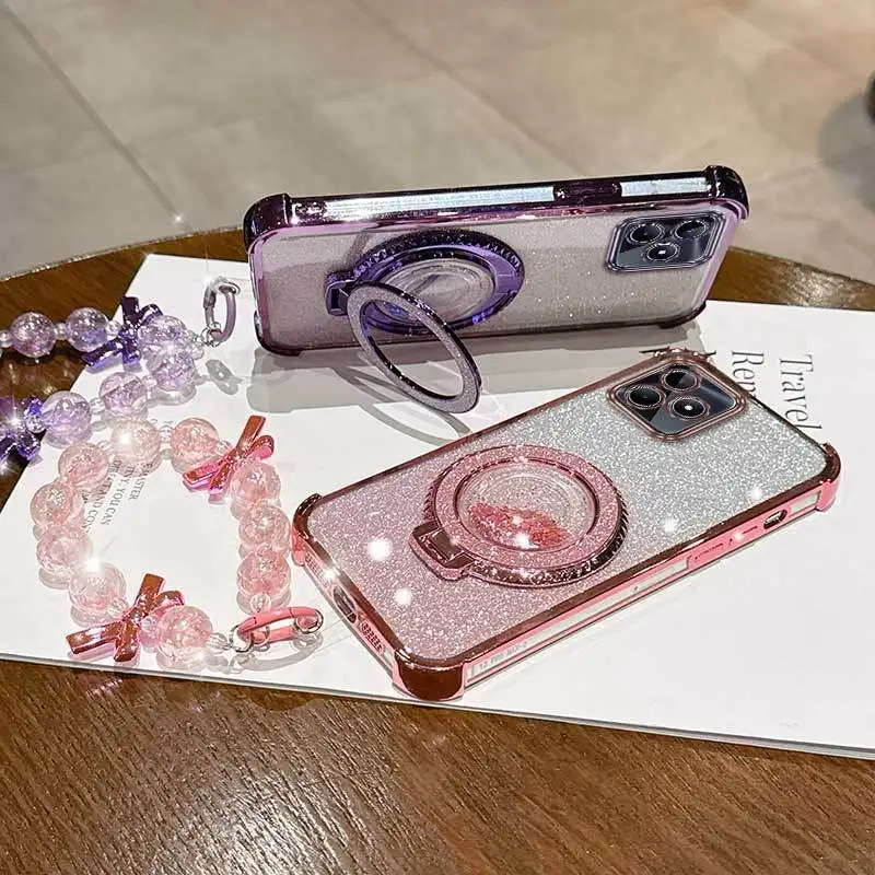 All-in-One Phone Case with Lanyard and Circular Stand