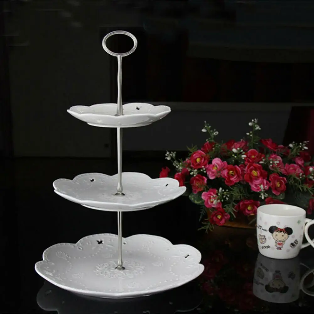 Cake Decorating Tools Cake Stand Cake Baking Tools Cake Making Tools 2/3 Tiers Cake Rod Plate Stand Handle Fitting Hardware Bake Tool Wedding Party Supplies