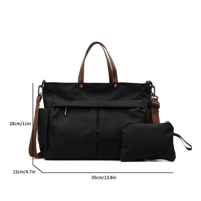 Nylon Gym Fitness Bag Outdoor Sports Crossbody Shoulder Tote