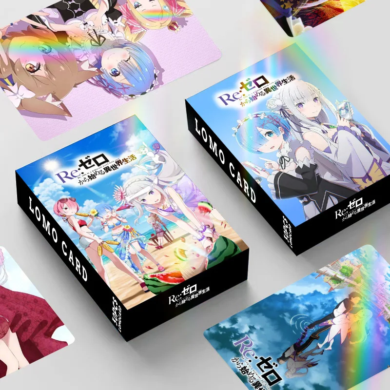 Anime Different World Laser Card Double Sided 30Pcs Small Lomo Card Collection Photo Card