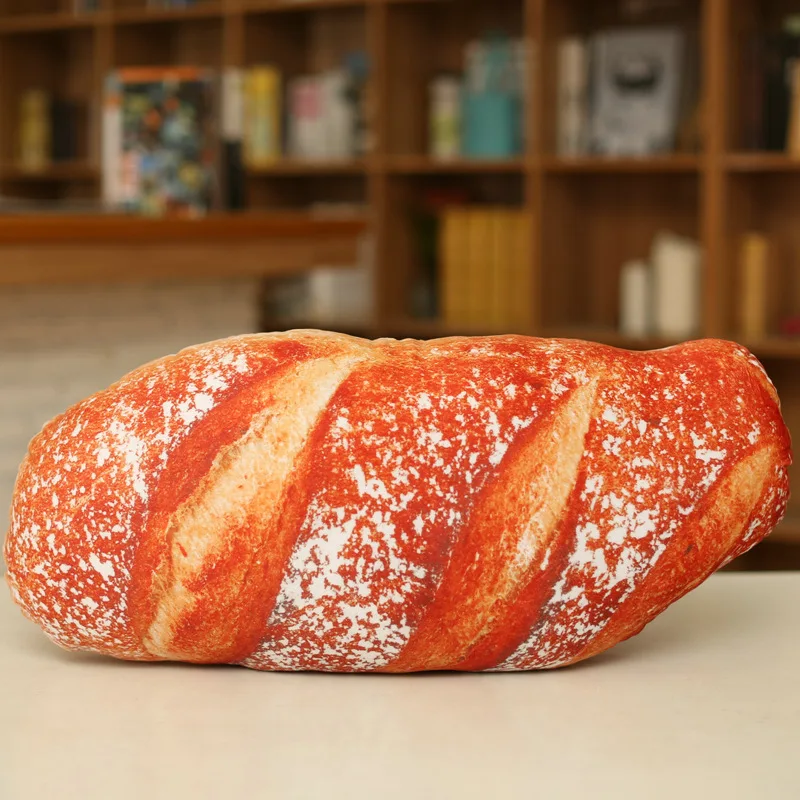 

Simulation Bread Pillow Decorative Pillows Stuffed Toy Simulation Cushion Pillows Pillow Plush Throw Funny Bread Removable Throw