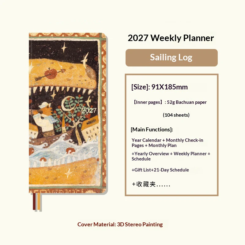 Deluxe Weekly & Monthly Planner with Notepad for Goal Setting and Time Management