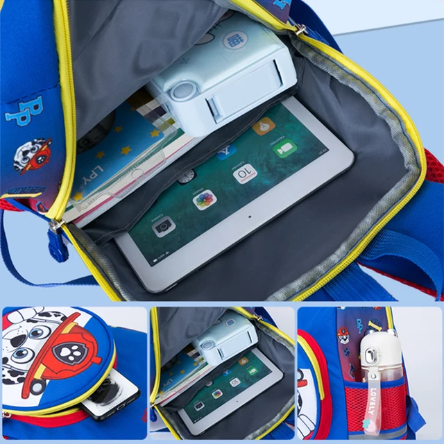 Anime Paw Patrol Children's Backpacks Cartoon Figure Skye Everest Marshall Chase Kindergarten Schoolbag High Capacity Kids Bags 5