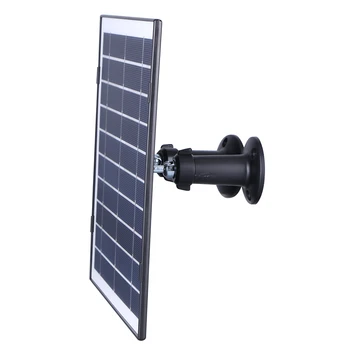 30W Solar Charger Micro USB/USB-C/DC5521 Solar Charging Panel 360°Adjustable Mounting 9.8Ft Charging Cable for EufyCam/Wyze Cam 1