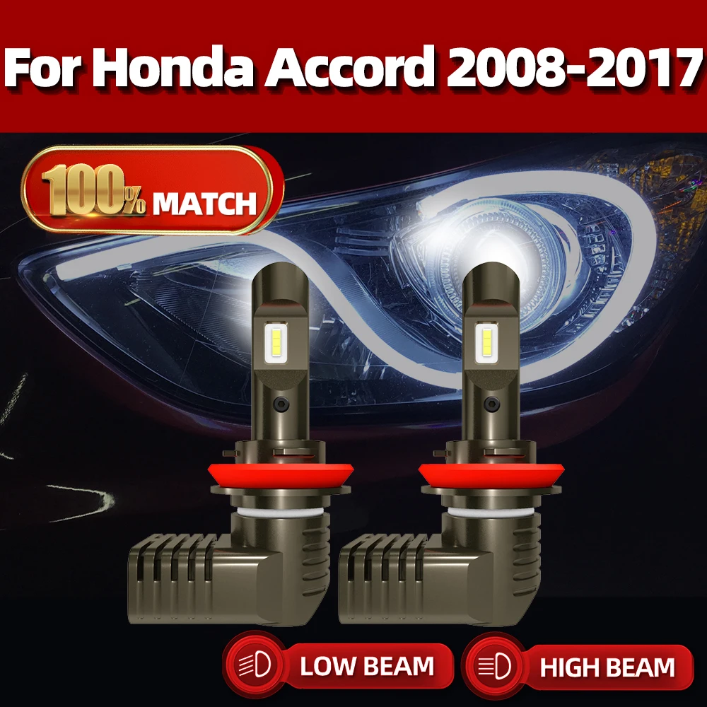 

120W 20000LM LED Car Headlight 12V 6000K Auto Light Turbo LED Headlamps Bulb For Honda Accord 2008-2012 2013 2014 2015 2016 2017