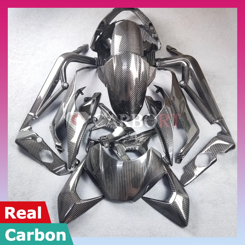 For Triumph Street Triple 765 R RS Carbon Fiber Fairing Kit Frame Guard Front Rear Fender Tank Cover Panel