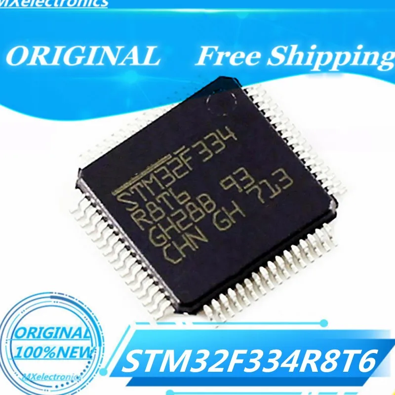 

2 шт./партия 100% новый STM32F334R8T6 STM32F334 R8T6 LQFP-64 MCU основные смешанные сигналы MCUs Arm Cortex-M4 core DSP & FPU, 64 кбайта