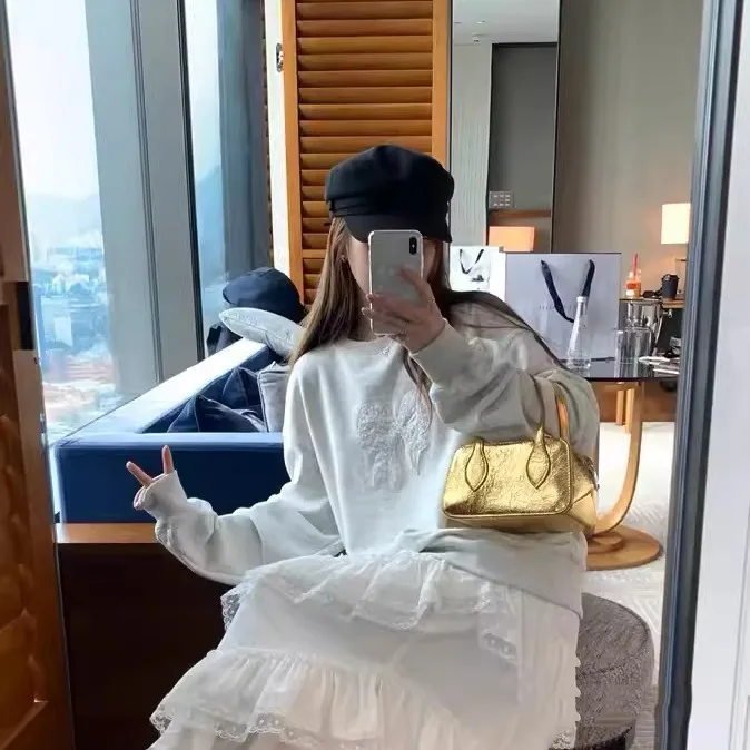 Golden 2024 Woman Bag Shoulder Fashion Trend PU Girl Lady Bags Handbag Cosmetic Case Purses Tote Women's Hand Bag for Women