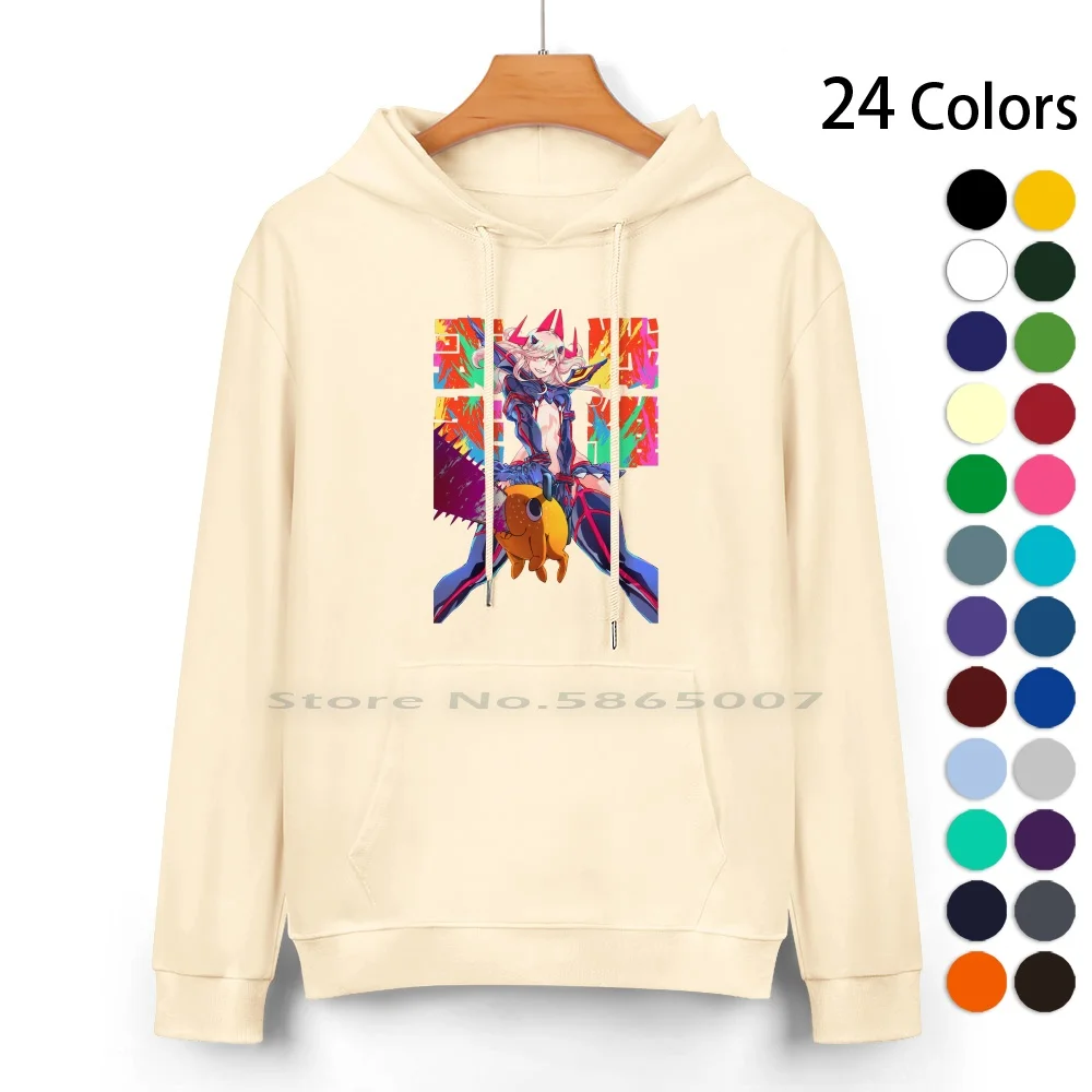 

Kill La Kill X Chainsaw Man Pure Cotton Hoodie Sweater 24 Colors Chainsaw Man Power Blood Devil Kill La Kill Cross Over Pochita