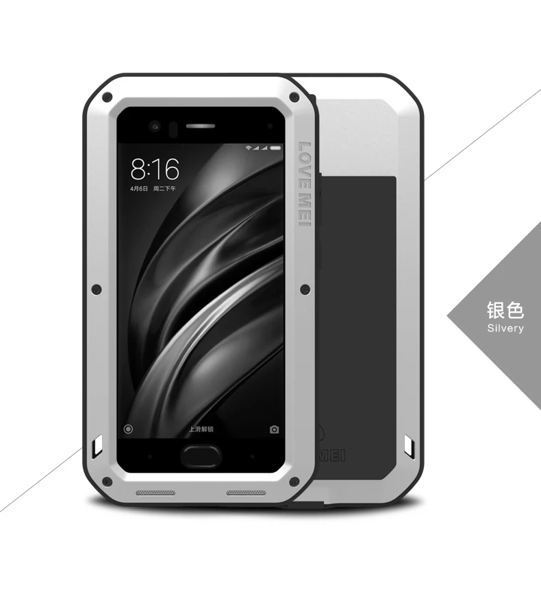 Love Mei Premium Waterproof & Shockproof Aluminum Phone Case Cover