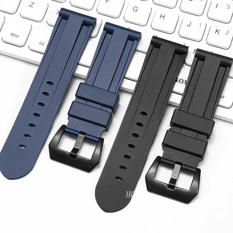 Men's Sport Silicone Rubber Watch Band – Universal Replacement Wristband Bracelet