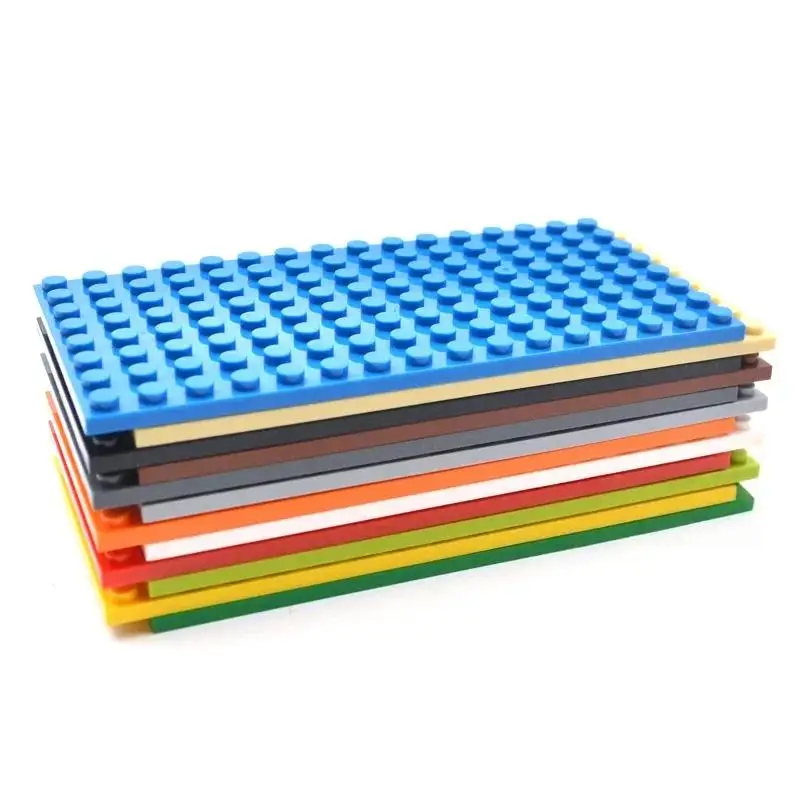 10PCS 8x16 Punkte Doppelseitige Bausteine Grundplatte Kleine Partikel Dünne Platte Ziegel DIY Kreative 92348 pädagogisches Spielzeug – Detail 8