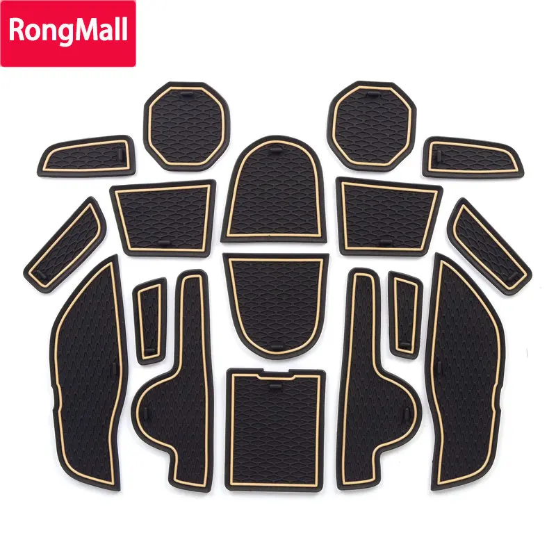 

Anti-Slip Gate Slot Cup Pad for RENEGADE 2016 - 2018 Interior Accessories Door Groove Mat Non-slip mats 17PCS