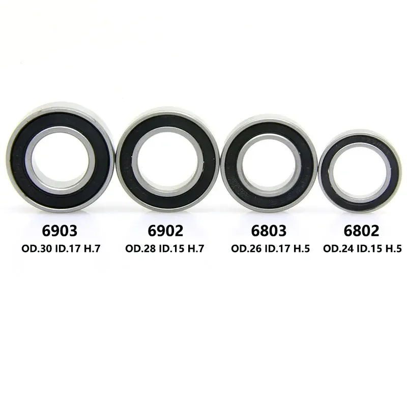 자전거 허브 세라믹 베어링 도로 자전거 산악 디스크 브레이크를 통한 액슬 허브 초경량 윤활유 6802 6803 6902 6903 6800 15267