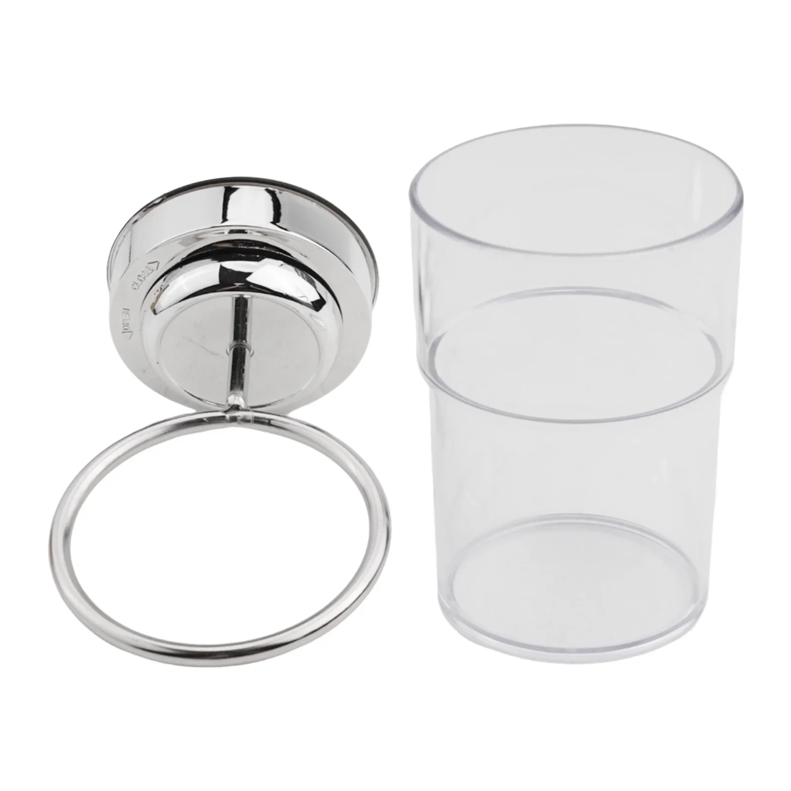 Toothbrush Holder Suction Cup Holder 8 X 15 X 14 Cm Bathroom Bathroom Accessories Cup Plastic Stainless Steel