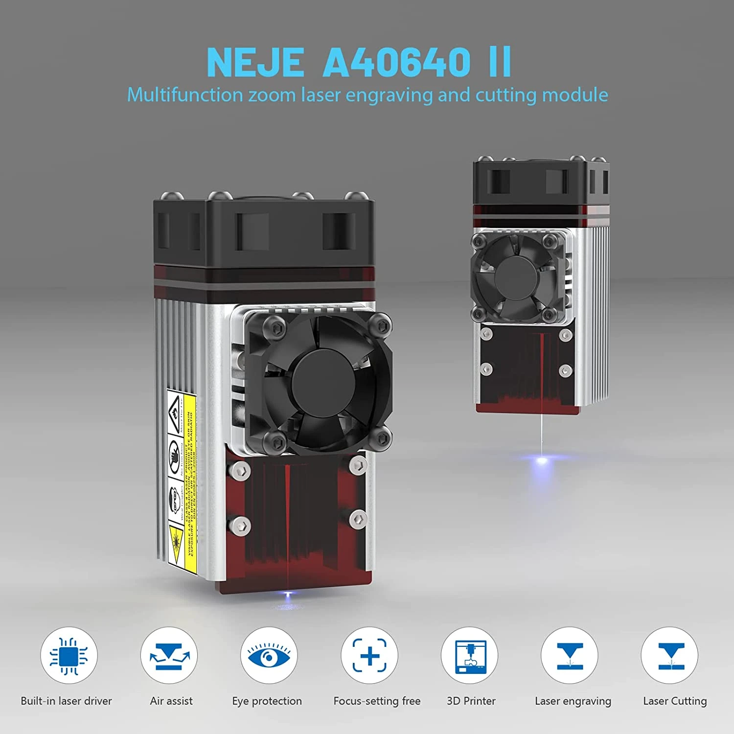 Neje Dualdiode A40640 Laser Cnc Engraver Focusing Laser Module Laser