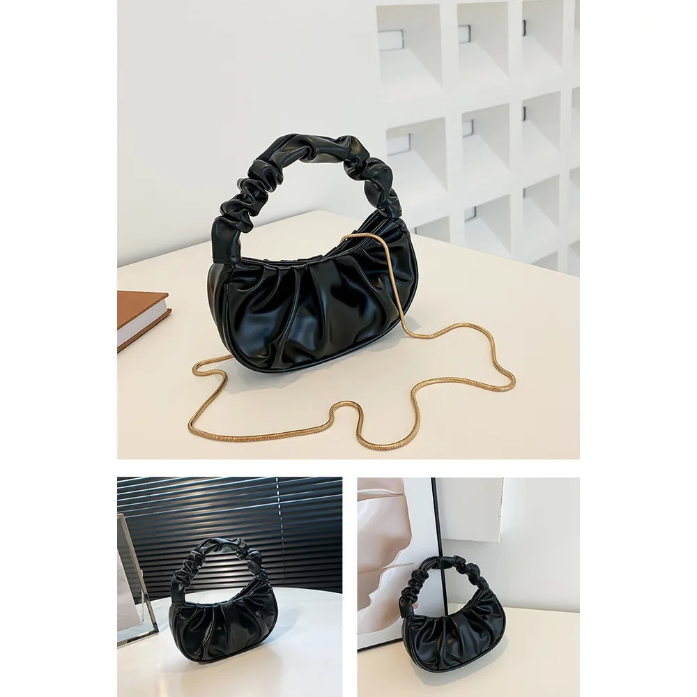 2024 Estate Nuovo Trendy Internet Rosso Versatile Monospalla Sottobraccio Alla Moda Portatile Semplice Piegato Borsa Nuvola_voghion.com