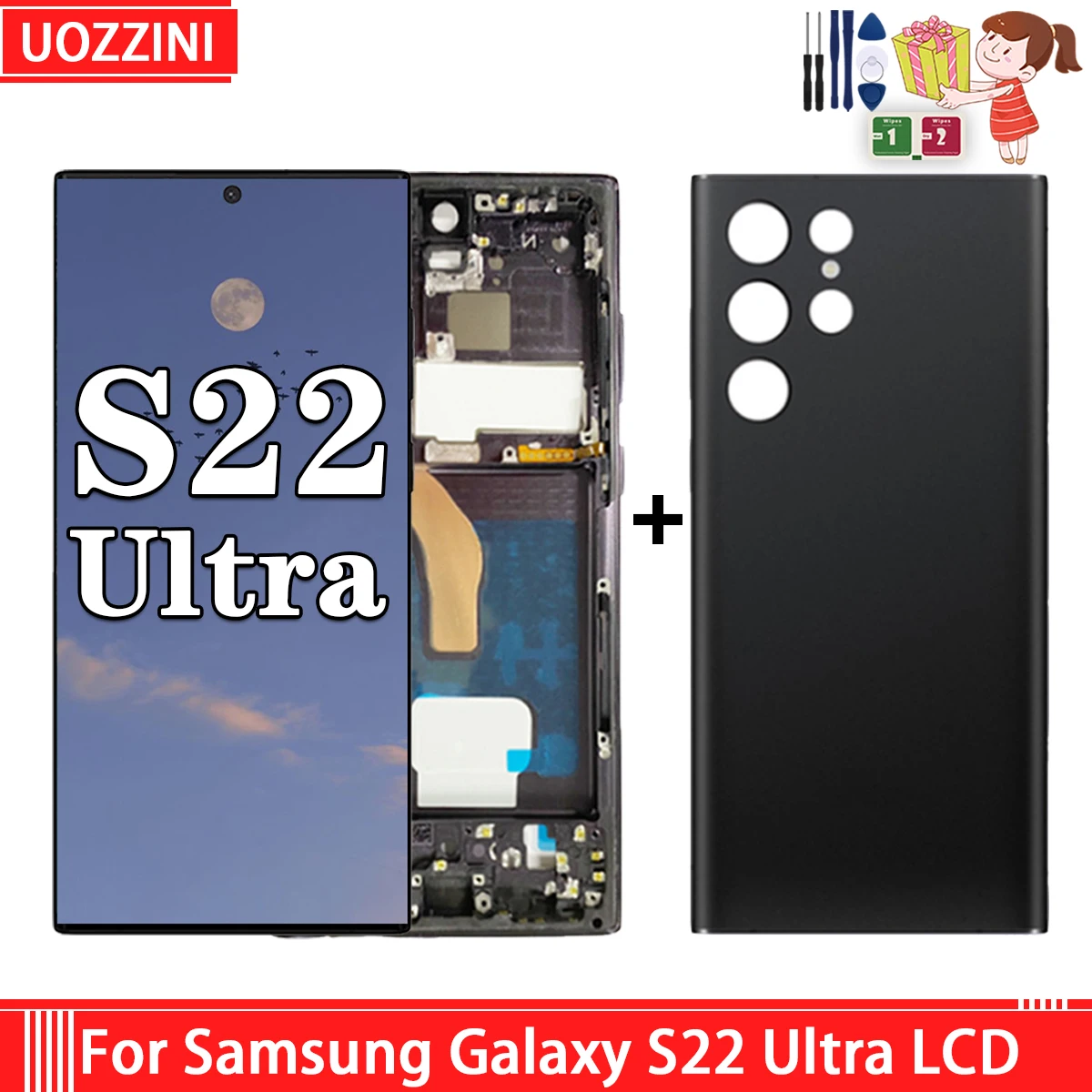 Super-OLED-For-Samsung-S22-Ultra-LCD-Display-Touch-Screen-Digitizer ...