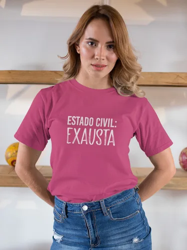 Camiseta Feminina Oversized Estampada Pink Exausta