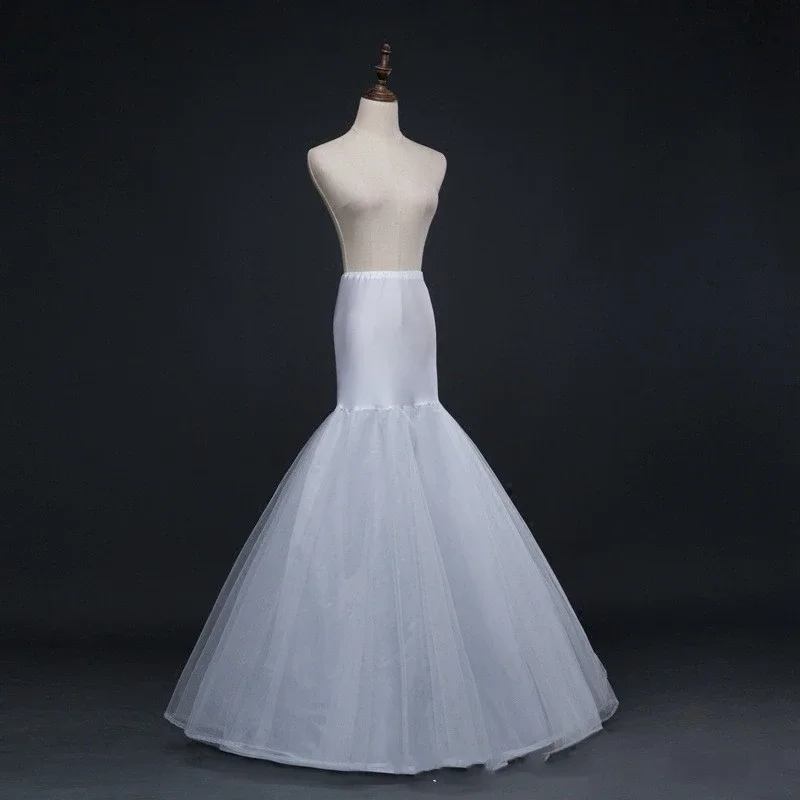 

Wholesale In Stock White Mermaid Wedding dress Petticoat Underskirt Bride Petticoats Rockabilly Vestidos