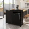 Cabinet, Kitchen Trash Can Cabinet w/Negative ion and deodorizing Function, Dog Proof 20 Gallon Garbage Can Cabinet for Kitchen, 1
