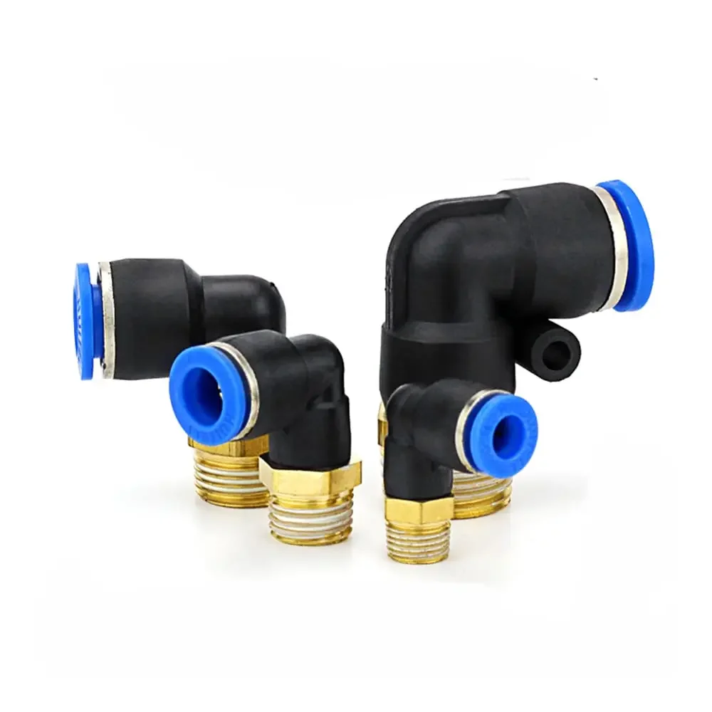 Pneumatic Air Connector PL 4 6 8 10 12mm Thread 1/8 1/4