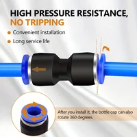 32PCS Pneumatic Fittings Kit 4mm 6mm 8mm 10mm Push to Connect Air Hose Connectors Straight Elbow Tee Y Splitter Quick Release 4