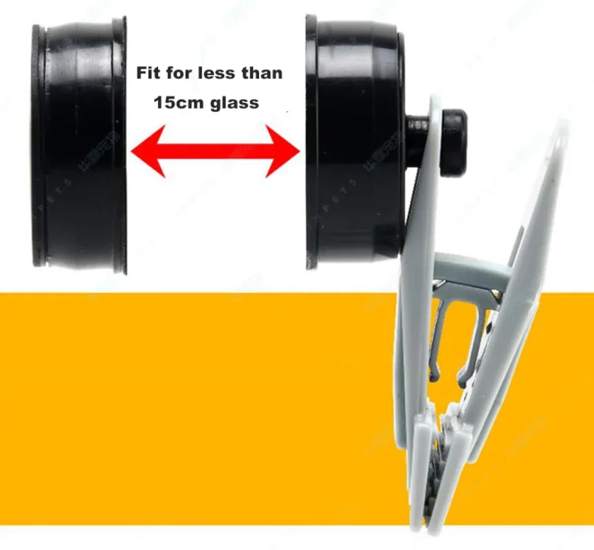 Laroal Mini sterke magnetische zeewier voederclip Zeewierclip Draagbare aquariumvoeder Mini groentevoederclip voor aquariumvissen en waterdieren