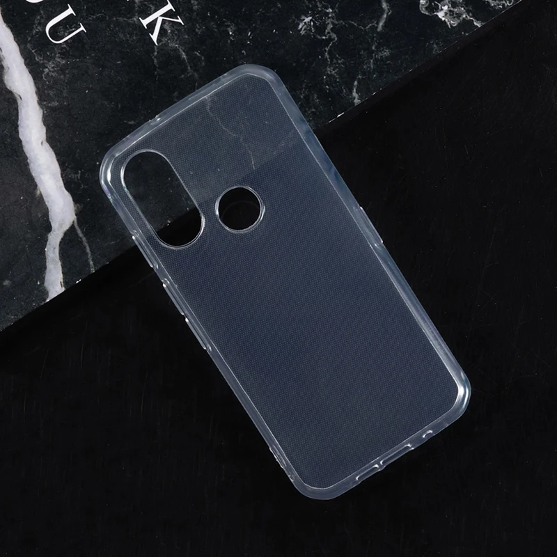 Black Transparent Soft TPU Phone Case - Silicone Protective Cover Shell