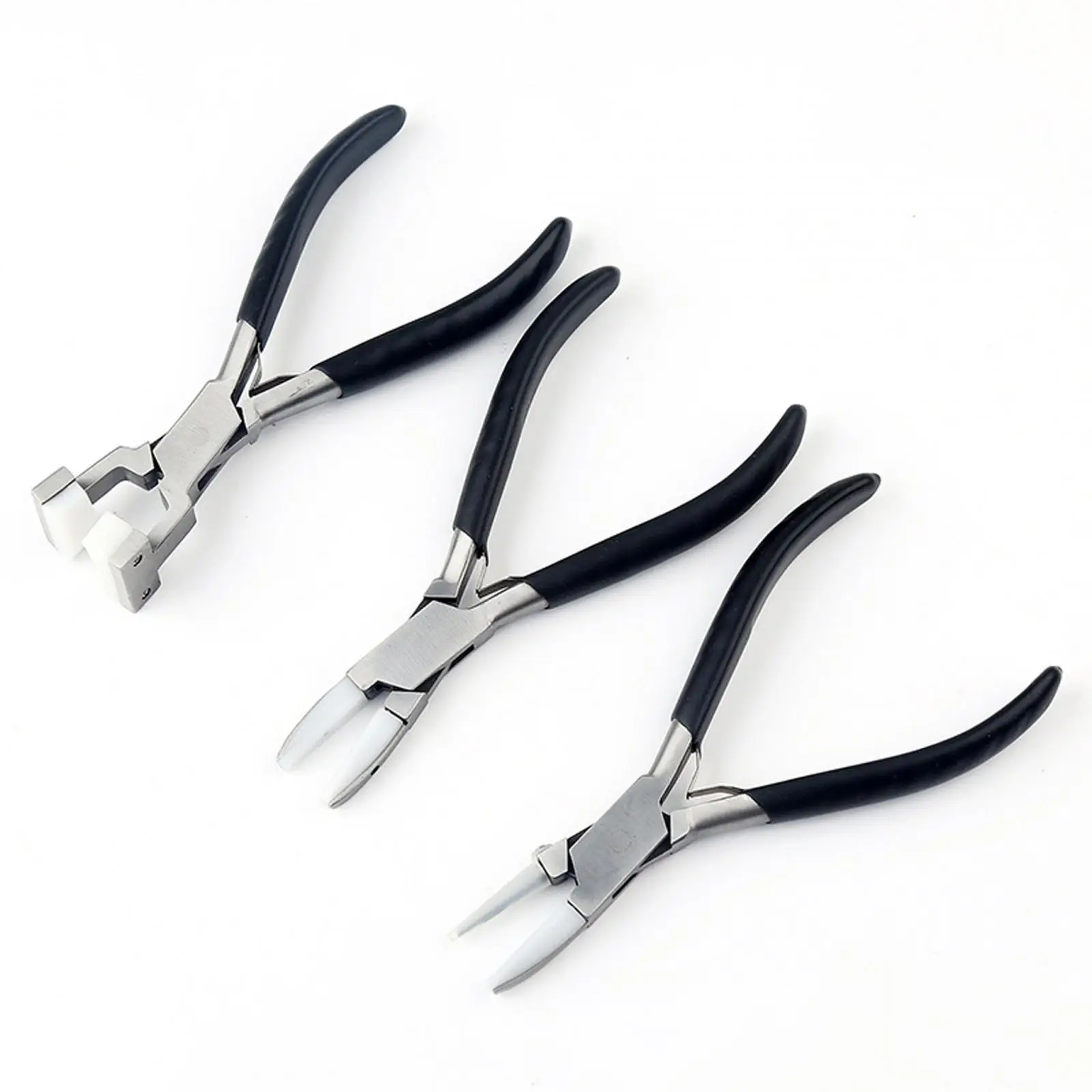 

Double Nylon Flat Nose Pliers Anti Slip Handles Anti Rust Jewelry Plier Nose Plier for Jewelry Repair Wire Wrapping Beading Ring